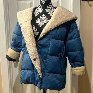Blue Snow Puffer Jacket (S)